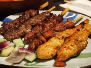 Assorted skewers