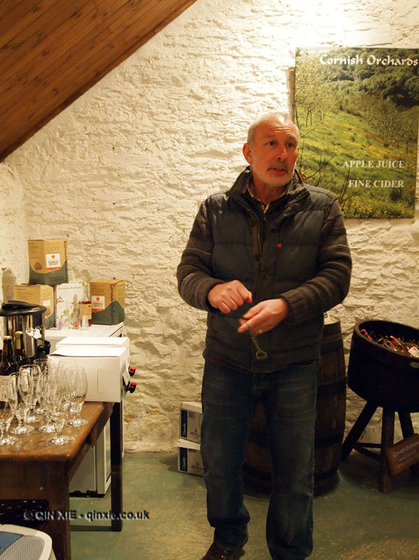 Andy Atkinson of Cornish Orchard Cider in Cornwall