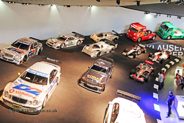 cars in Mercedes Benz Museum, Stuttgart